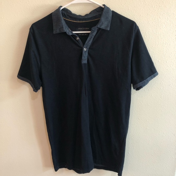 Denim & Flower Men’s Polo Shirt - Picture 1 of 5
